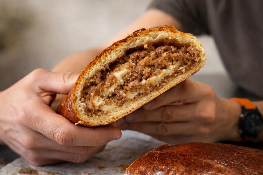 Recept na karamelovo-orechový závin