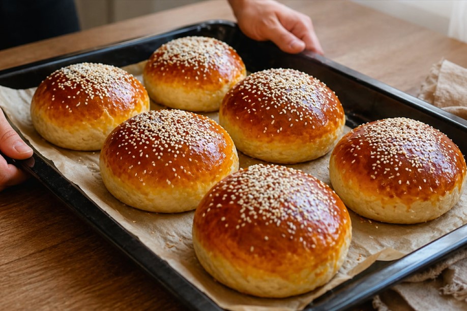 Domáce žemle na burger